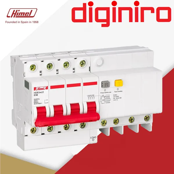 کلید محافظ جان ترکیبی RCCB در فروشگاه اینترنتی دیجی نیرو_62 RCCB (Residual Current Circuit Breaker) یا کلید جریان باقیمانده، دستگاهی است که نشتی جریان را تشخیص داده و مدار را در صورت بروز نشتی قطع میکند. این کلیدها برای حفاظت از افراد در برابر شوک الکتریکی و جلوگیری از آتشسوزی ناشی از نشتی جریان طراحی شدهاند..برای خرید کلید 4 پل rccb از فروشگاه اینترنتی دیجی نیرو دیدن فرمایید