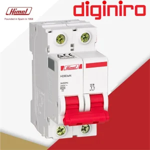 کلید مینیاتوری دو پل 20 آمپر 6KA هیمل(HIMEL)