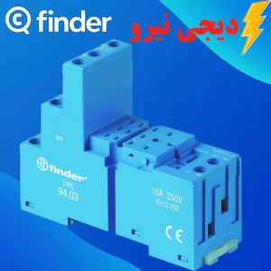 سوکت 11 پایه 9403 SMA فیندر (FINDER) نصب رله‌های سری 5534 و روی مدار چاپی
