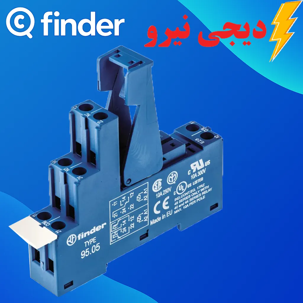 سوکت 8 پایه فیندر مدل 9505 SPA مناسب رله های سری 40 سوکت 8 پایه فیندر مدل 9505 SPA مناسب رله های سری 40 بهترین قیمت و خرید سوکت 9505 در دیجی نیرو