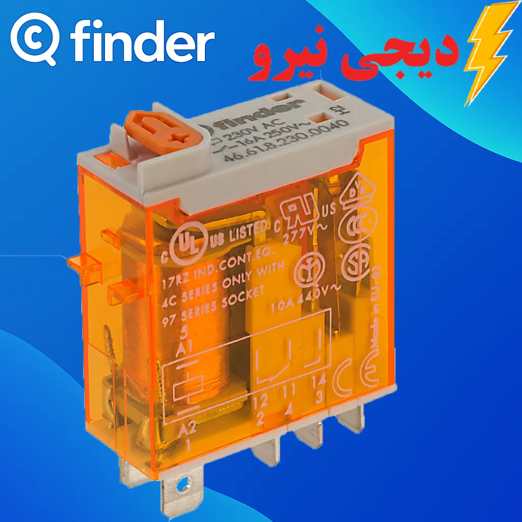 رله فیندر بوبین ac سری 46 رله فیندر بوبین ac سری 46